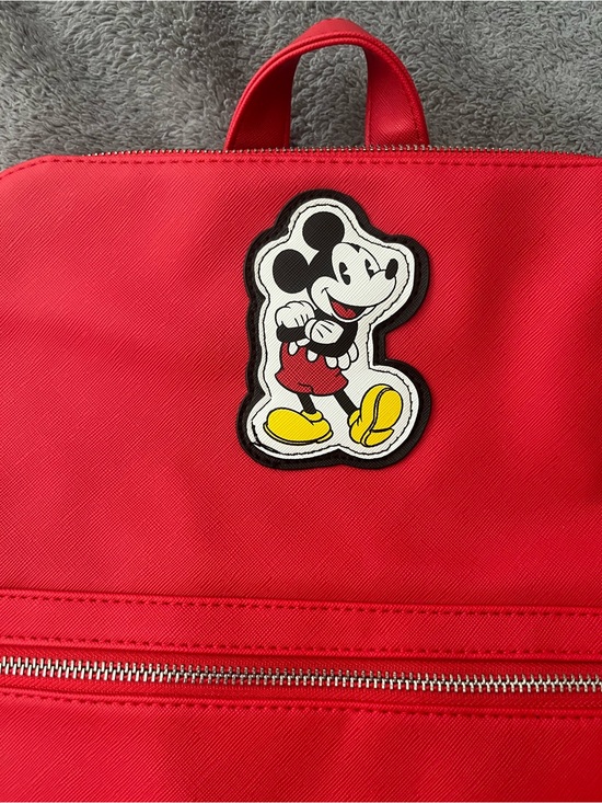 Disney Harrods Red Mickey Mouse Patch Backpack main image 4